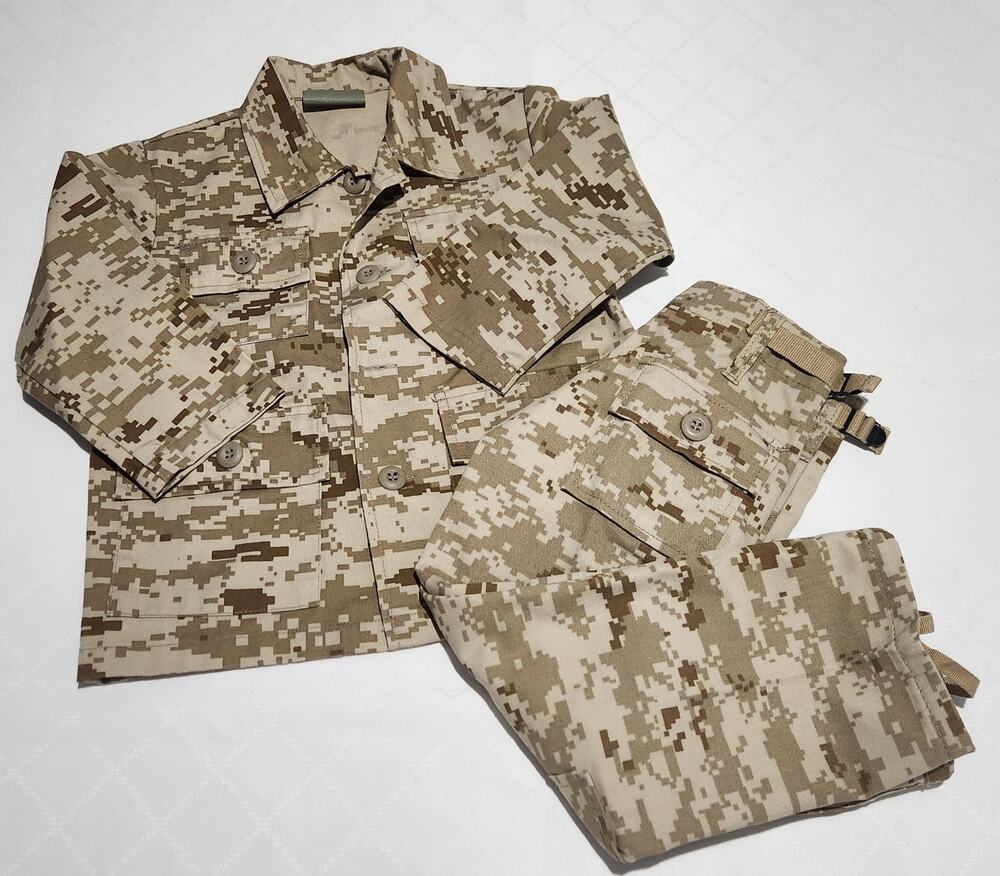 Rothco Kids Camo BDU Shirt & Pants Cargo Uniform Desert Digital Camo XXS NWOT